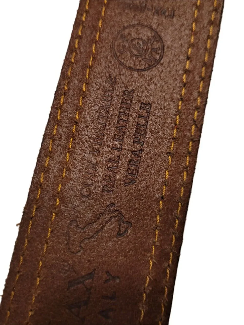 GP&MAX Italian Textured Leather Belt